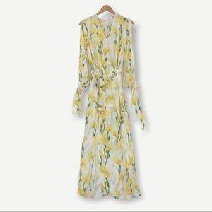 White Closet Yellow Floral Maxi Dress AU 6 US 2